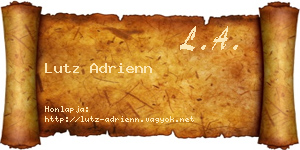 Lutz Adrienn névjegykártya